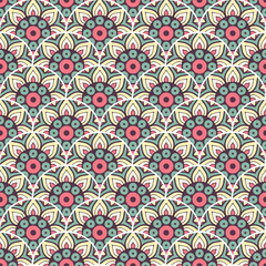 Vintage floral seamless pattern