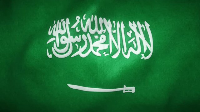 flag of Saudi Arabia waving in the wind