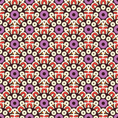 Vintage floral seamless pattern