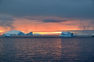 Sunset in Antarctica - Booth Island 