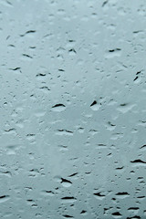 wet glass, texture for blue background