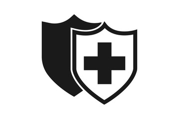Fototapeta premium protection shield with swords icon