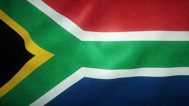 flag of South Africa waving in the wind