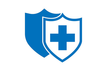 Fototapeta premium shield with cross, protection icon