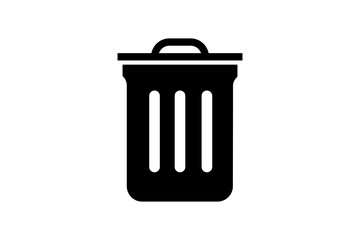 Dust bin icon, garbage bin icon