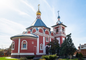 Fototapeta na wymiar Russia Bataysk 03.28.2020 Church ascension
