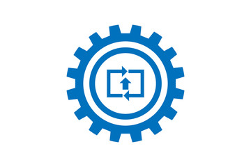 Obraz premium processing icon, reload icon