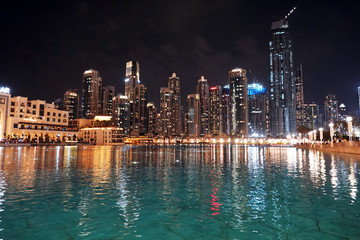 Fototapeta premium Dubai city at night