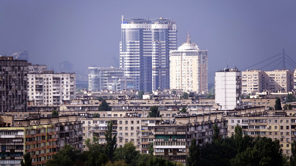 Kiev city aerial view