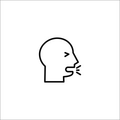 cough, sneeze icon vector illustration
