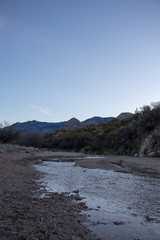 shallow stream in mountains