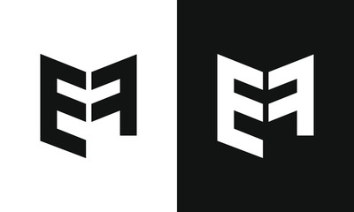 Letter EF Logo design concept template for business - obrazy, fototapety, plakaty