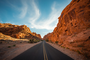 Vanishing Desert Road