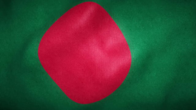 flag of Bangladesh waving in the wind