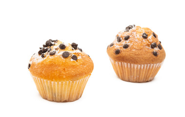 cupcake with chocolate drops