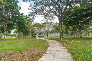 jogging track at green garden
