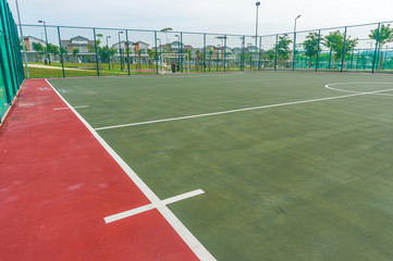 Line inside futsal court
