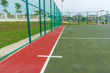 Line inside futsal court
