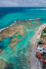 Porto de Galinhas Beach, Ipojuca, near Recife, Pernambuco, Brazil on March 1, 2014.