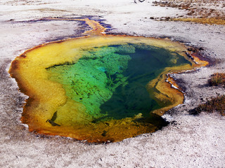 Yellowstone National Park Green pool - Powered by Adobe