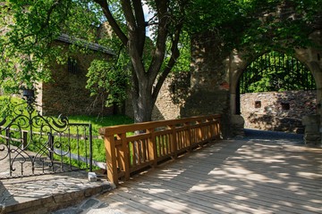 Ruins of Helfstyn Castle. Entrance to the inner castle. Czechia. Europe.