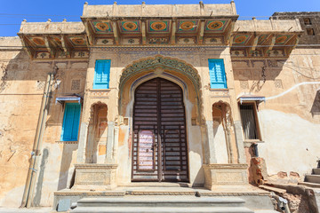 Naklejka premium Haveli in Mandawa, Rajasthan, India
