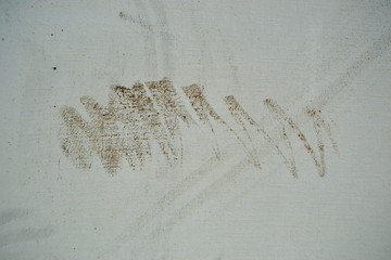  old wall with stains painted by paints