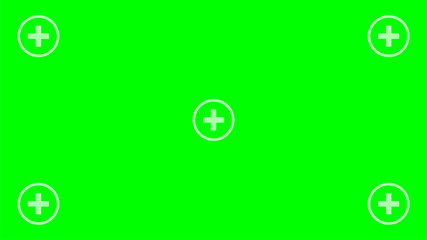 Green chromakey track point. Chromakey Background. Vector stock illustration.