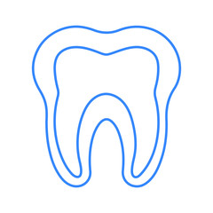 Teeth outline Icon, tooth design, dental treatment, oral health