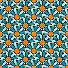 Vintage floral seamless pattern