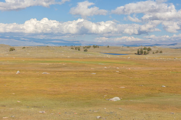 Obraz premium Mongolia landscape. Altai Tavan Bogd National Park in Bayar-Ulgii