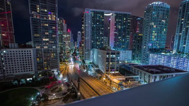 Brickell Timelapse from Miami Balcony