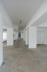 Apartment basement parking lot