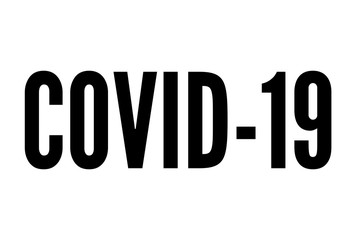 Covid-19 Coronavirus Typography Design, Coronavirus Graphic Concept Inscription, Coronavirus Pandemic Graphics