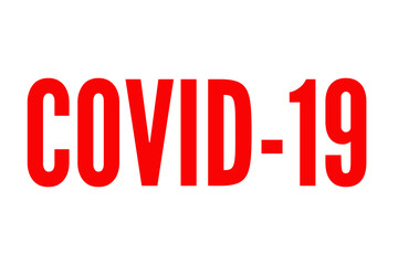 Covid-19 Coronavirus Typography Design, Coronavirus Graphic Concept Inscription, Coronavirus Pandemic Graphics