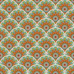 Vintage floral seamless pattern