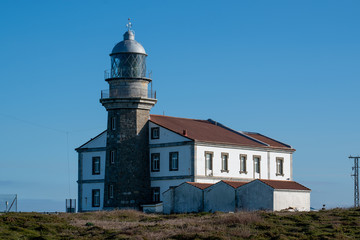 Fototapeta na wymiar Lighthouse Cabo penas, Asturias, Spain