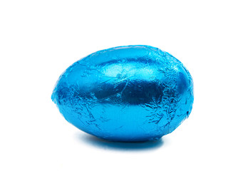 chocolate easter eggs isolated