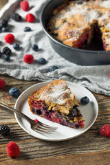 Homemade Summer Berry Buckle Cake