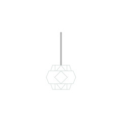 ceiling lamp on white background