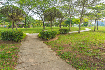 jogging track at green garden