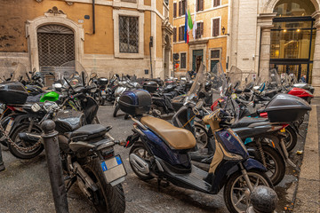 Parking w centrum Rzymu