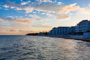 Fototapeta premium panoramic View of Playa del Carmen Caribbean
