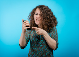 Woman with smartphone