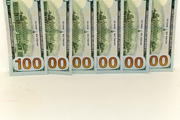 one trillion dollars on a white wall