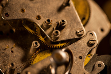 close-up details of a clockwork