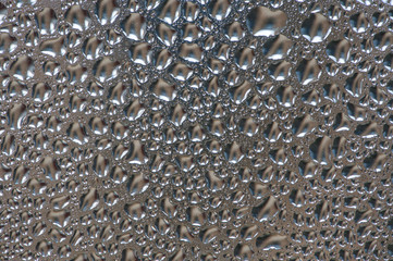  drops of morning dew on glass