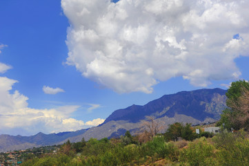 Afternoon Clouds Over Sandia Mountains
