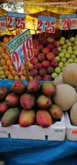 fruits and vegetables at the market