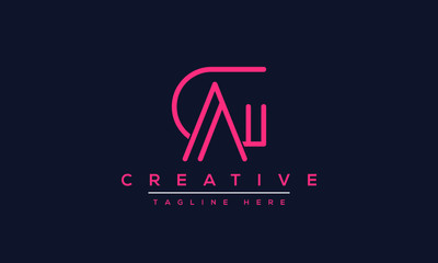 AG Letter Logo Design. Creative Modern A G Letters icon vector Illustration.
